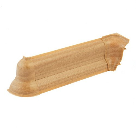 2,5m Fussleiste 52mm BUCHE NATURLICH Fußleiste Leiste Sockelleiste Laminatleiste Bodenleiste + Montagematerial GRATIS