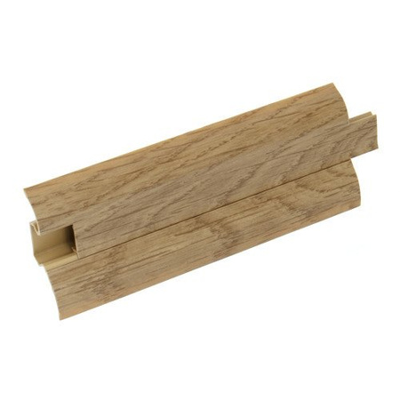 2,5m Fussleiste 52mm EICHE ANDEN Fußleiste Leiste Sockelleiste Laminatleiste Bodenleiste + Montagematerial GRATIS