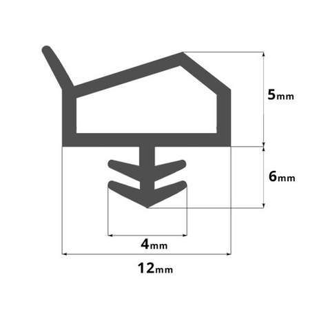 Türdichtung HOLZ Fenster Tür Dichtung Gummidichtung KD-14 BRAUN