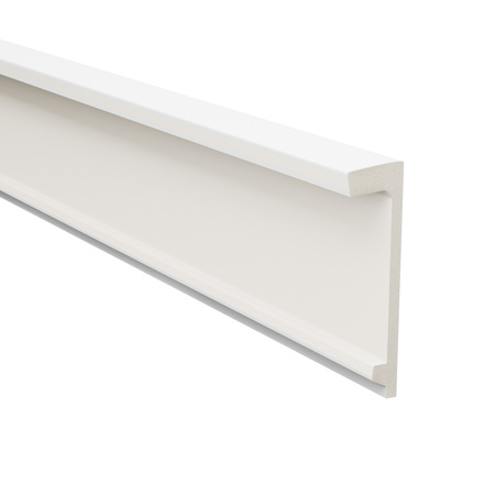 Karnis-Abdeckleiste 10 cm Weiß 2 m